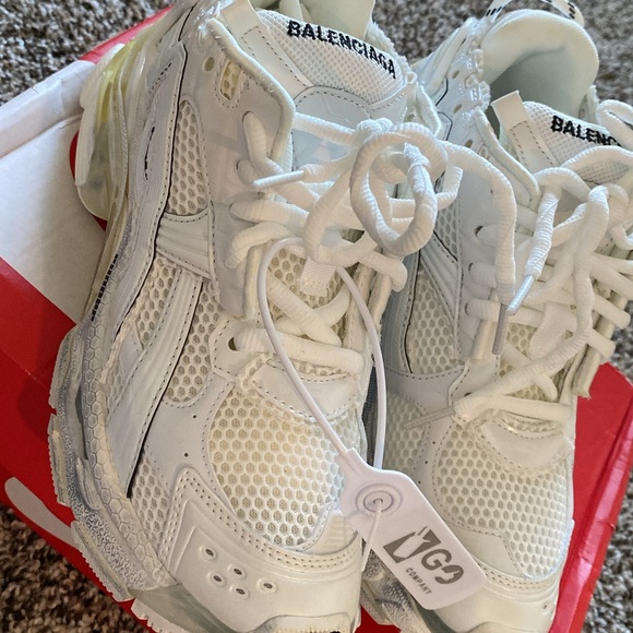 Balenciaga Kids White Mesh Sneakers - Picture 1 of 1